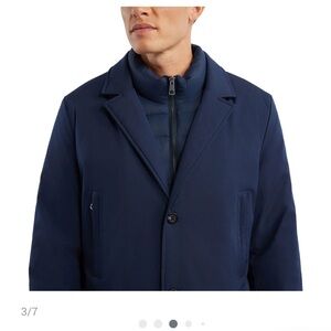 New Hunter Men's Navy Blue Coat